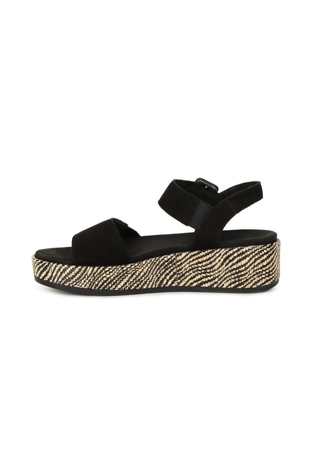 Remonte Remonte Women's 'Tapestry' Wedge Sandals in Black - 2