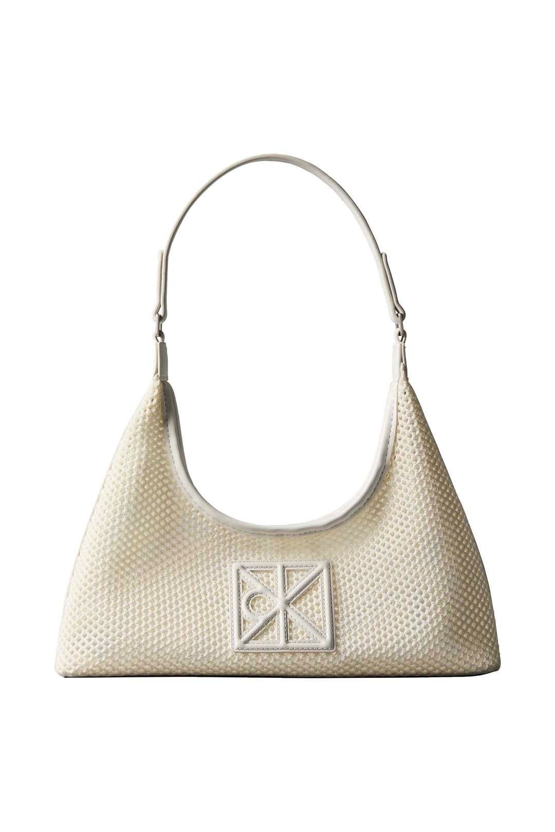 Calvin Klein Calvin Klein Women's White Mesh Shoulder Bag