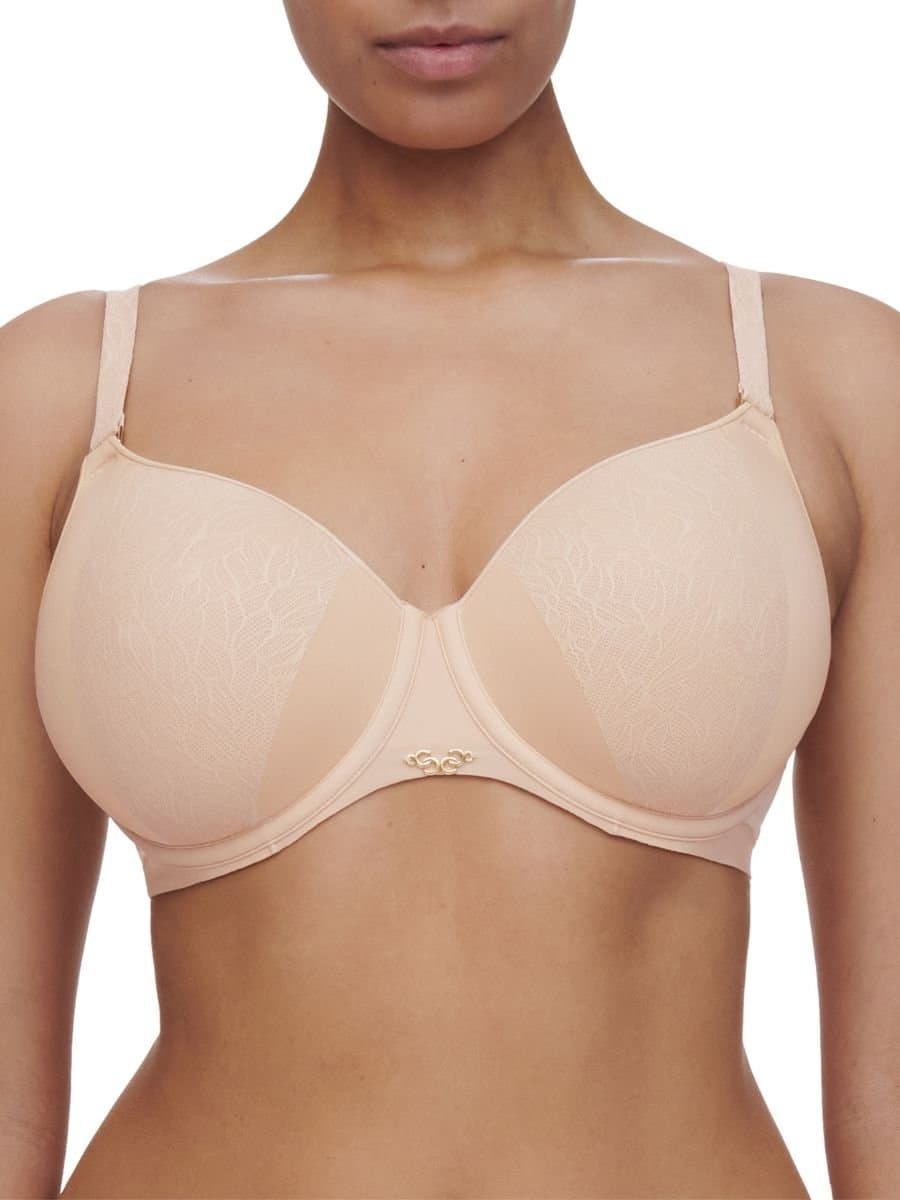 Chantelle Chantelle Women's Pure Lace Covering Spacer Bra in Beige
