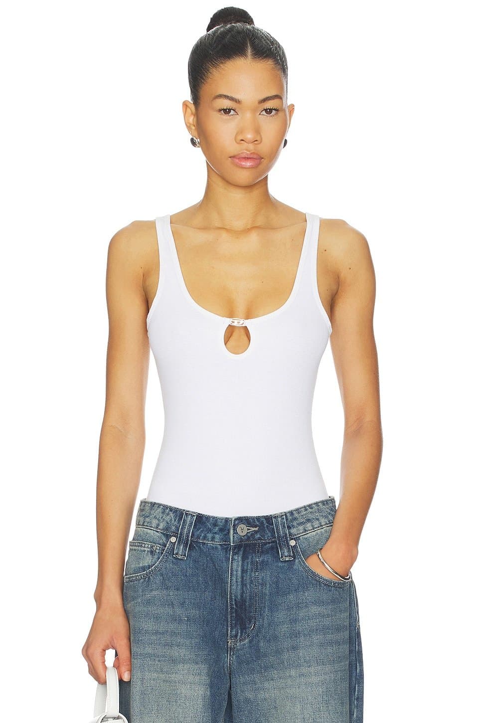 revolve Maura Denim Bodysuit