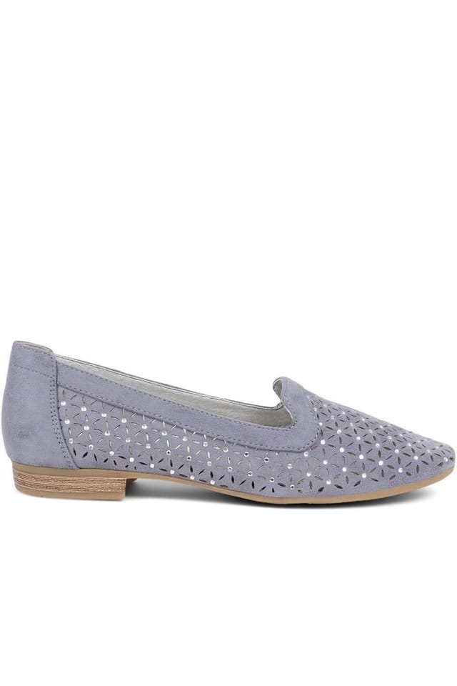 Pavers Pavers Women's Slip-On Pumps in Blue - 2