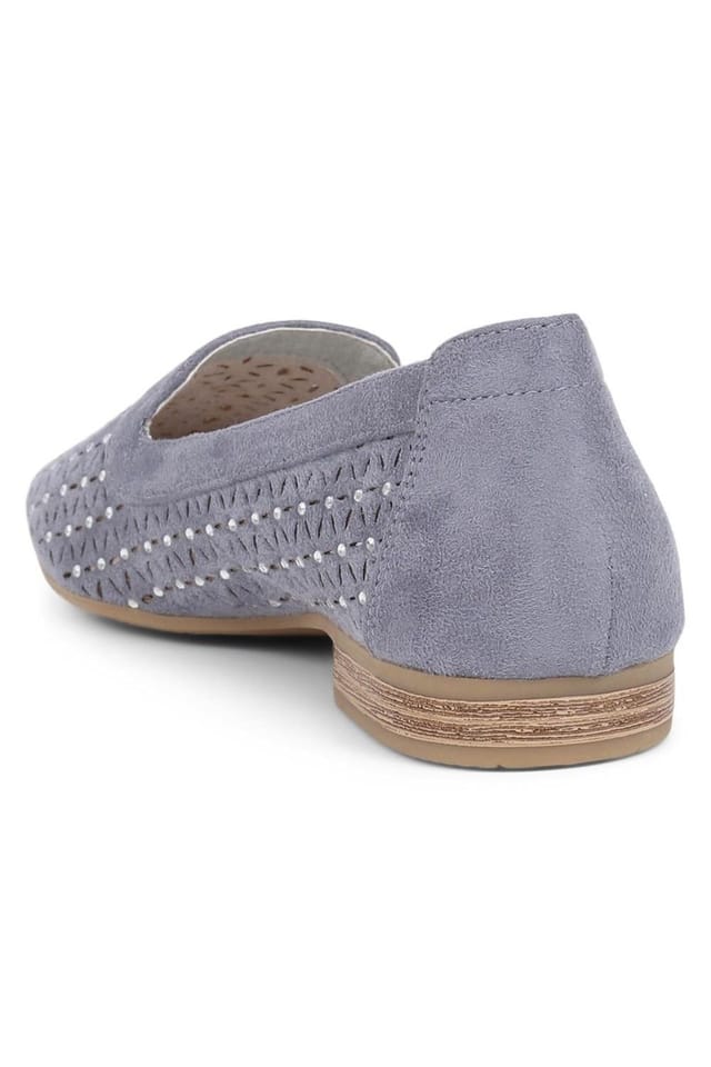 Pavers Pavers Women's Slip-On Pumps in Blue - 3