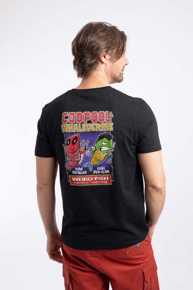 Weird Fish Weird Fish Men's Codpool Artist T-Shirt in Black - 3