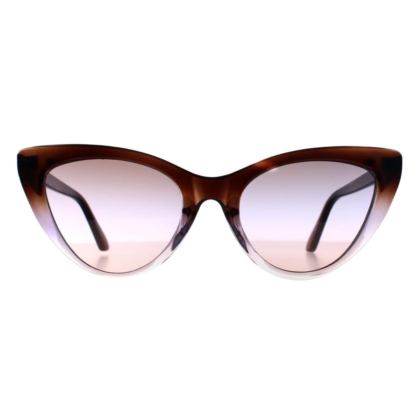 Guess Guess Women's Cat Eye Brown Purple Fade Gradient Smoke GF6147