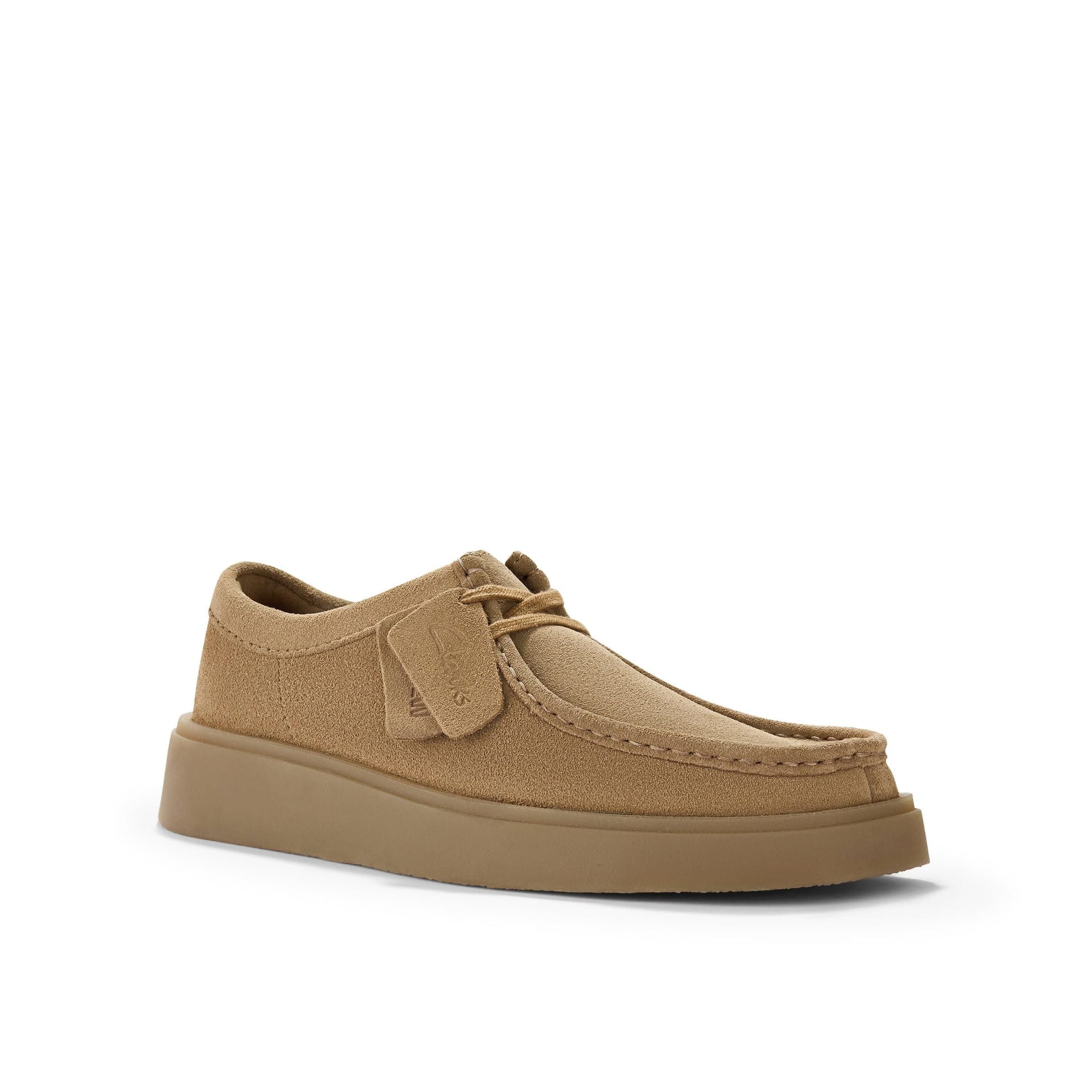 Clarks Clarks Men's Torview Dark Sand Suede Lace Up in Beige - 4