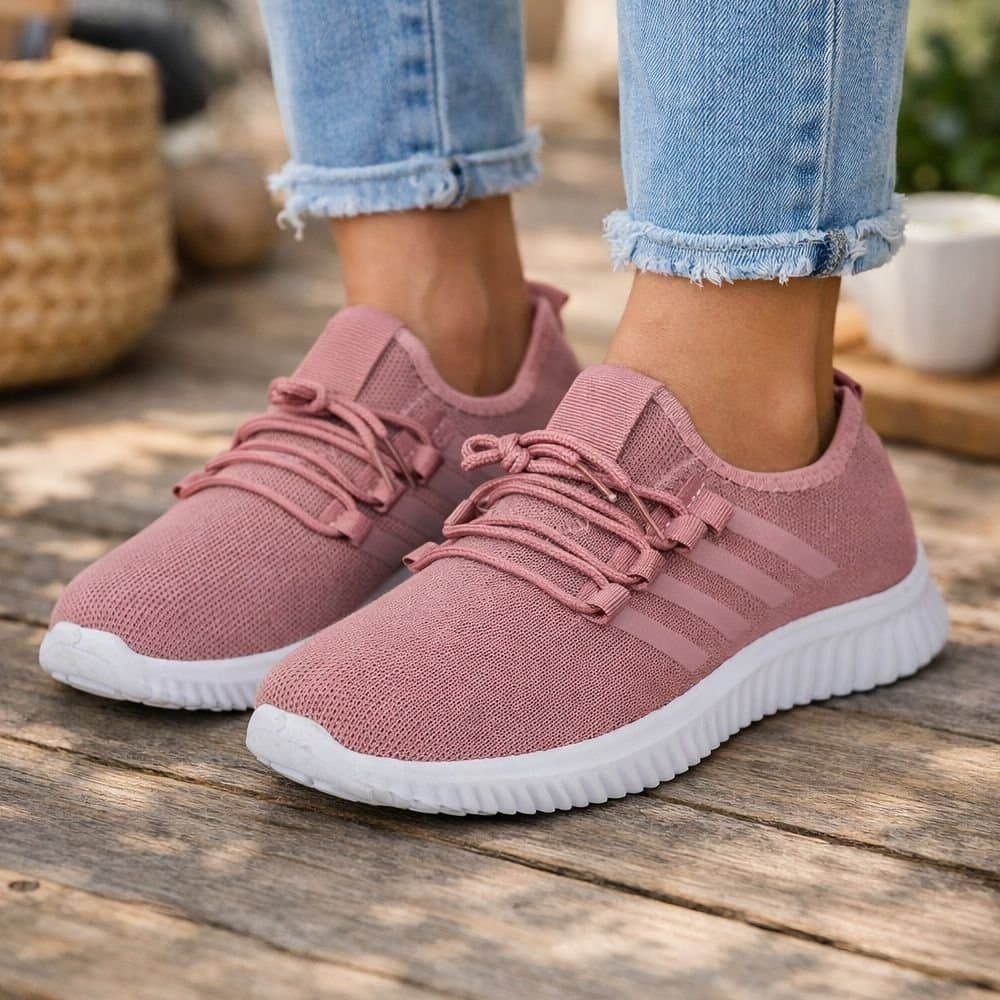Voltico Voltico Dusty Pink Lightweight Sports Trainers