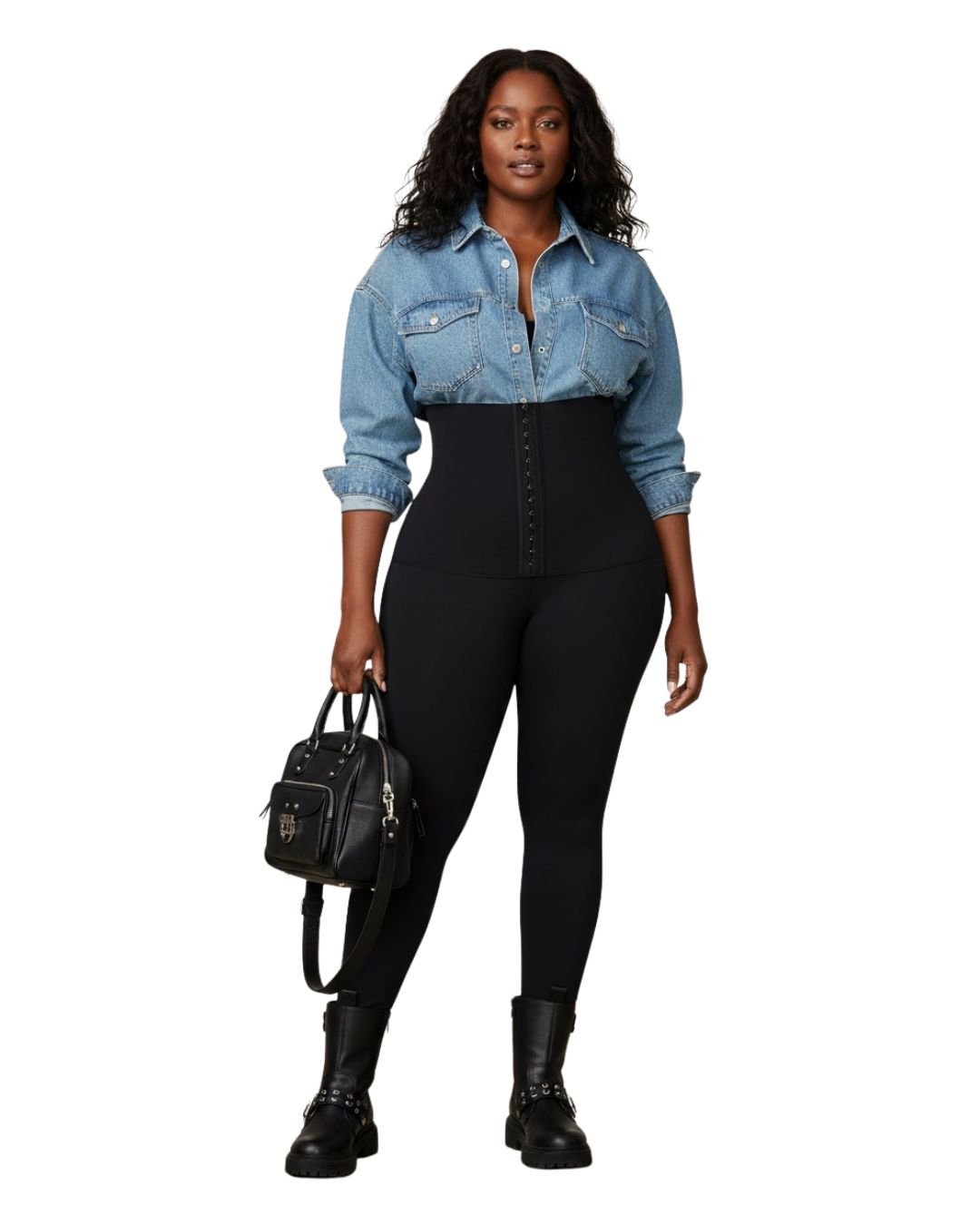 GWB Shapewear GWB Shapewear Women's High Waist Tummy Control Shapewear Leggings Black - 2