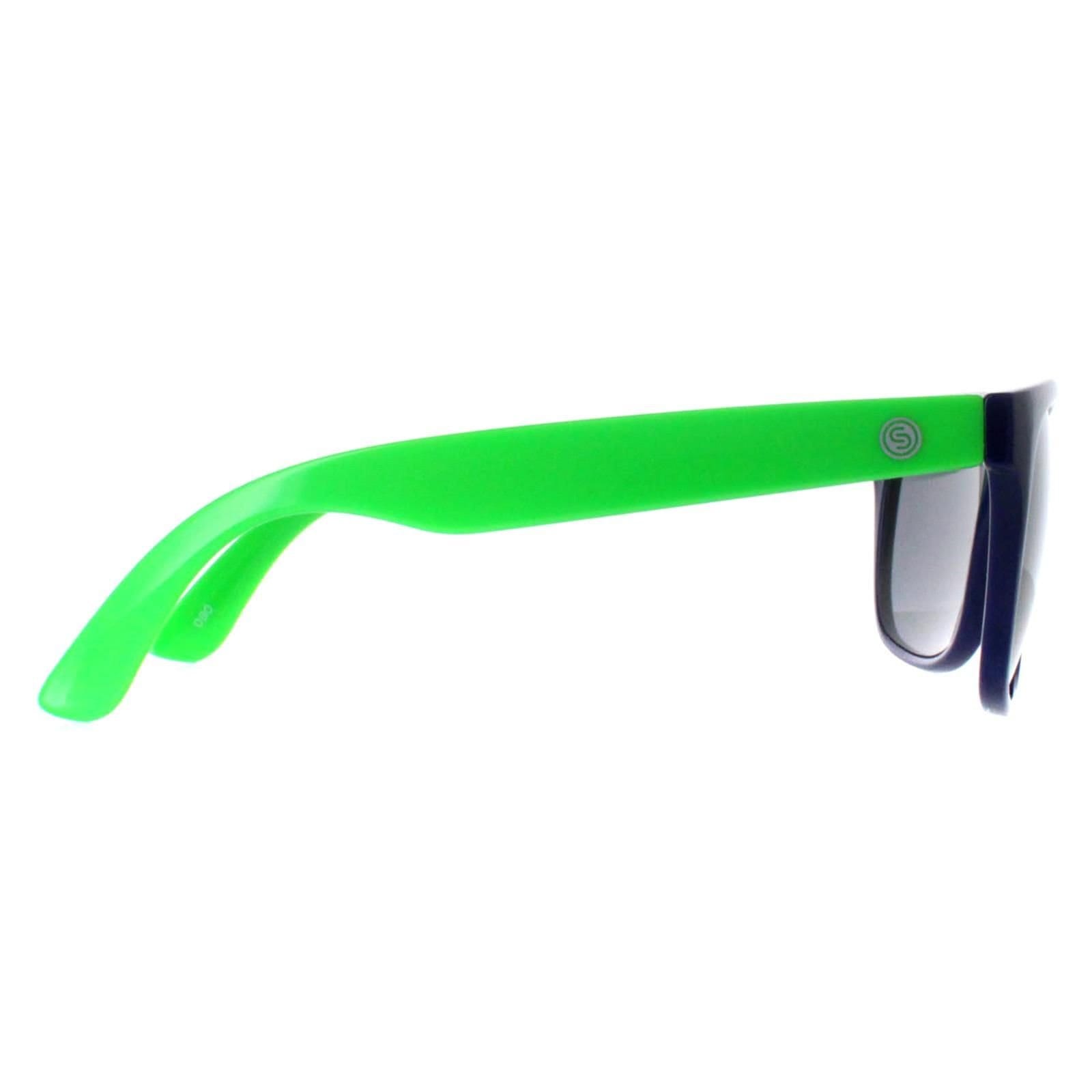 SMARTY SMARTY Men's Rectangle Blue Neon Green Grey X2133 - 4