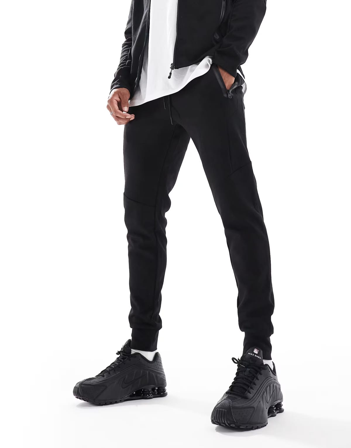 ASOS Jack & Jones tech jogger co-ord in black - 1