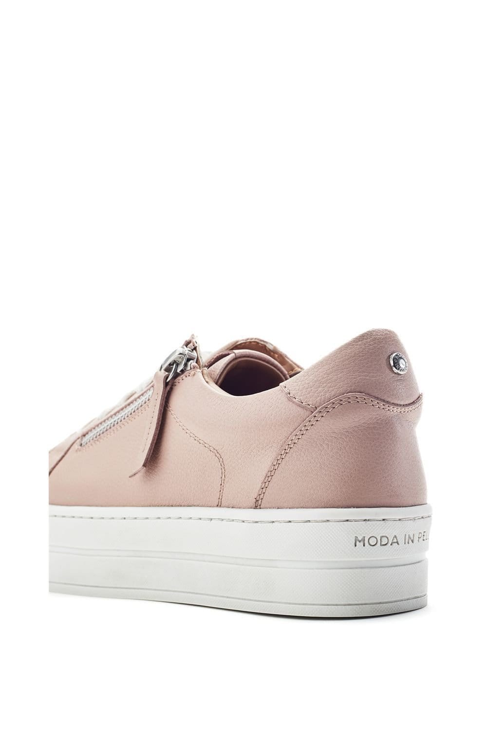 Moda in Pelle Moda In Pelle Women's Abbee' Leather Trainers in Nude - 4