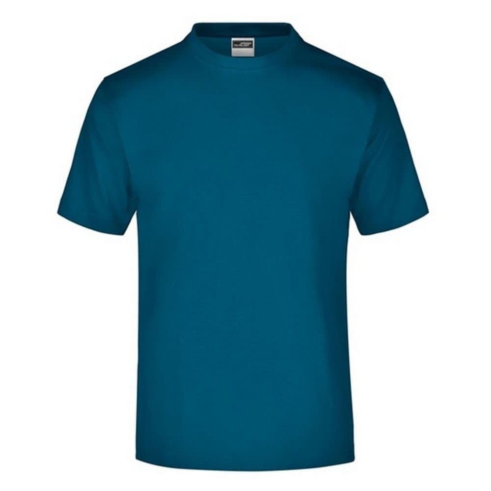 James and Nicholson James and Nicholson Men's Medium Round Neck T-Shirt in Duck Egg Blue