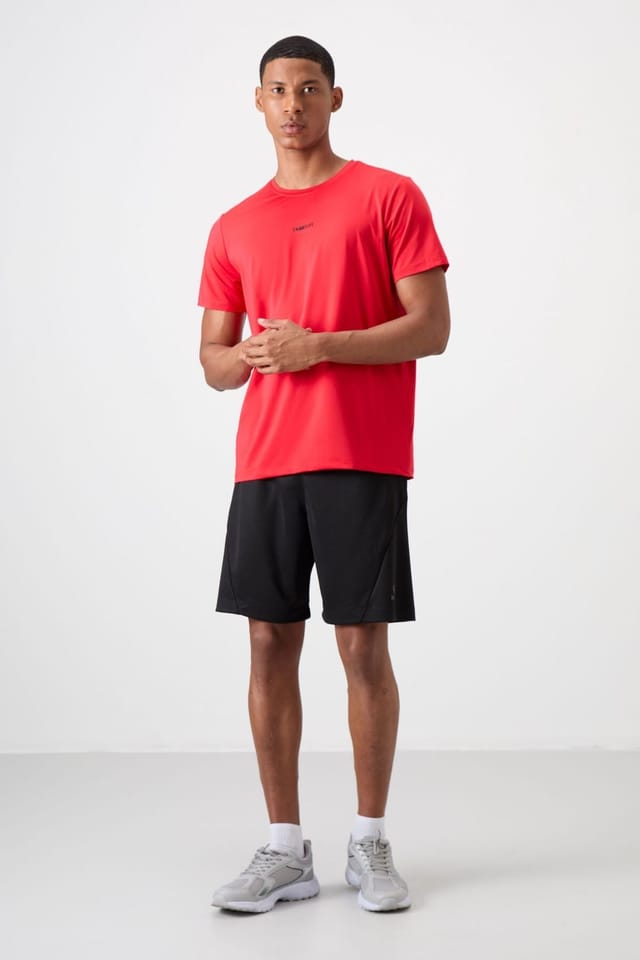 Tommy Life Tommy Life Men's Regular Fit Logo Jersey T-Shirt in Red - 2