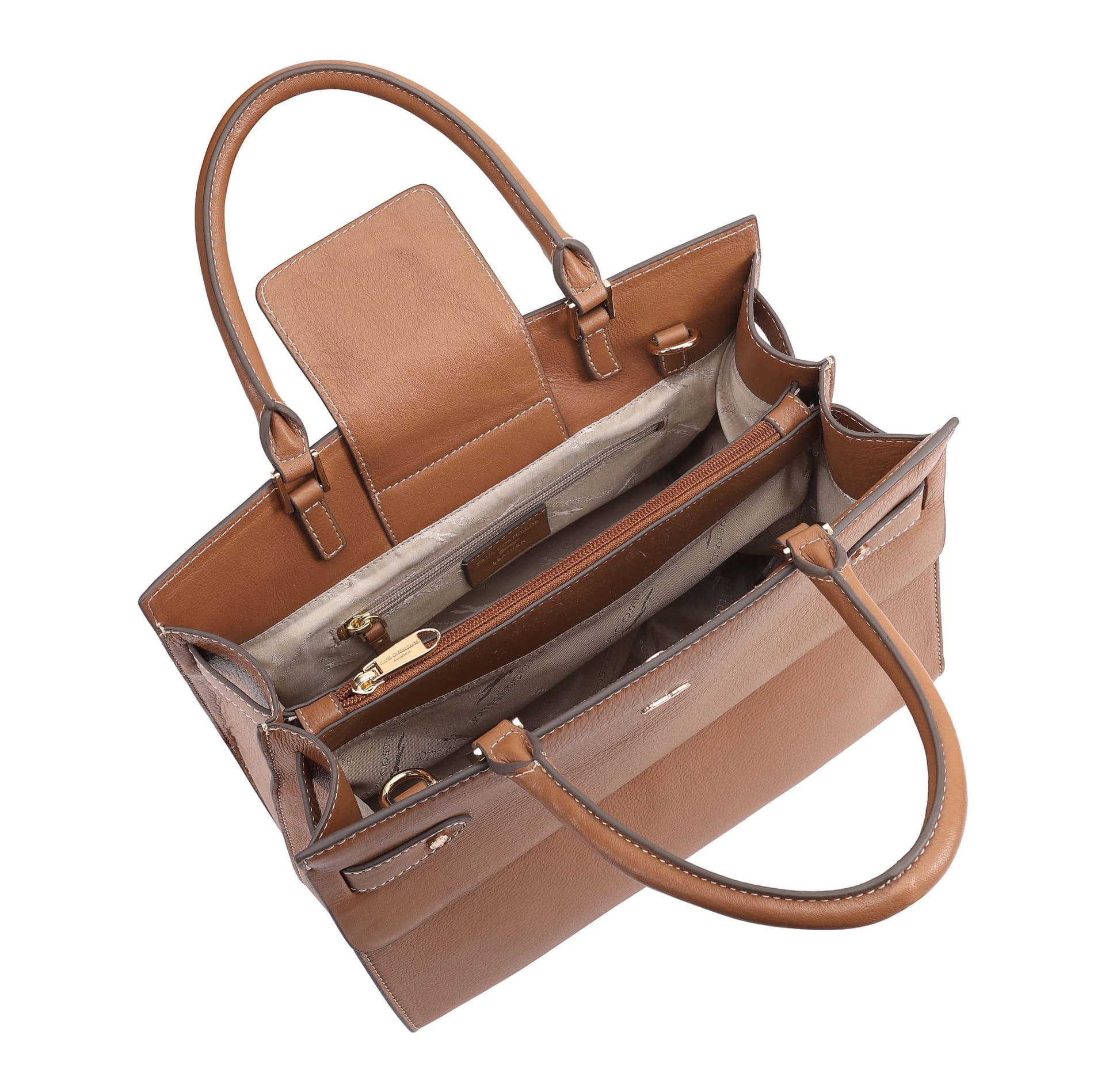 Paul Costelloe Paul Costelloe Women's Darby Leather Multi Way Bag in Brown - 4