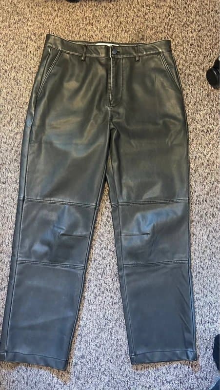 Bershka Bershka Faux Leather Jeans