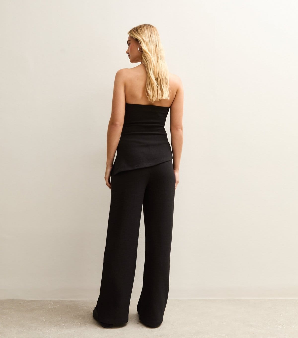New Look Women's Black Soft Touch Wide Leg Trousers New Look - 4