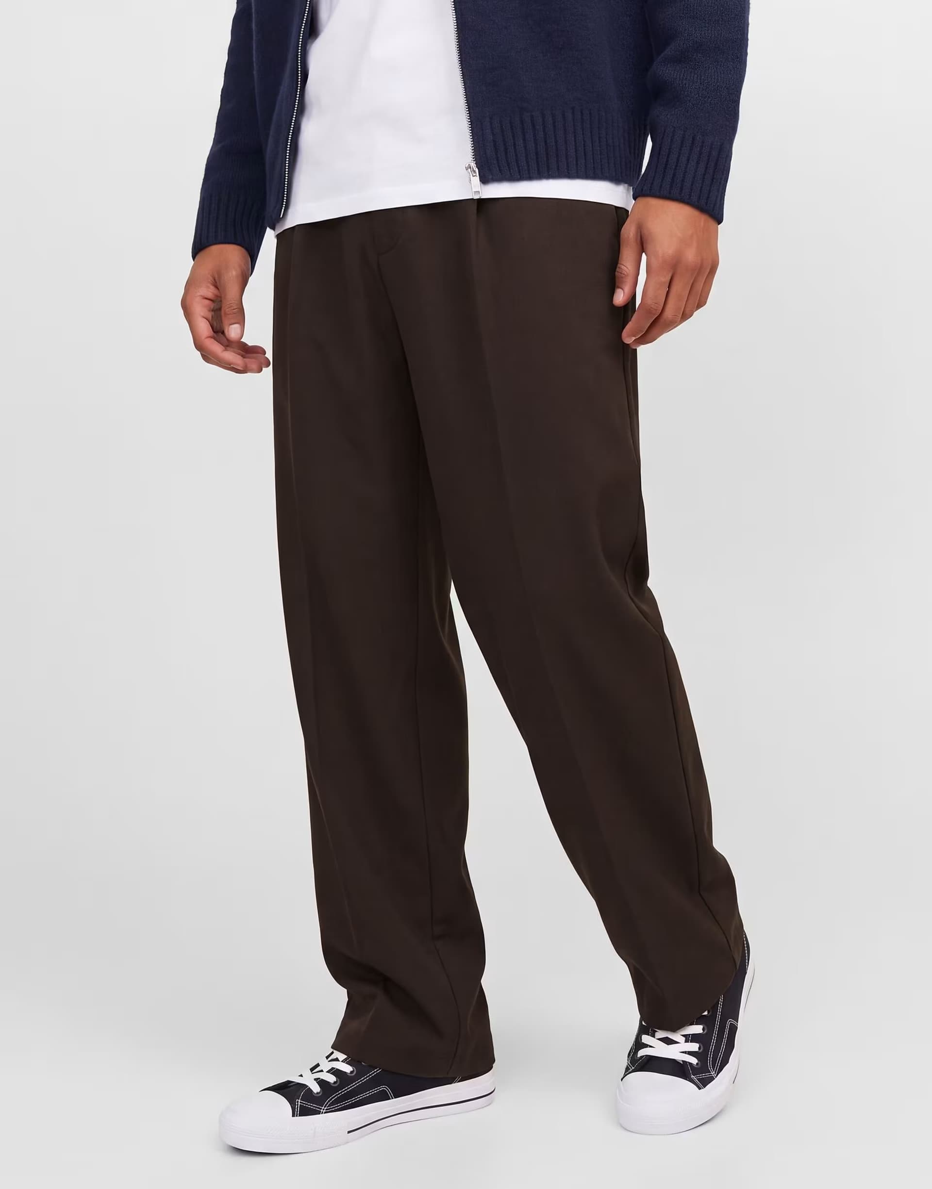 ASOS Jack & Jones Loose-fit pants in black bean