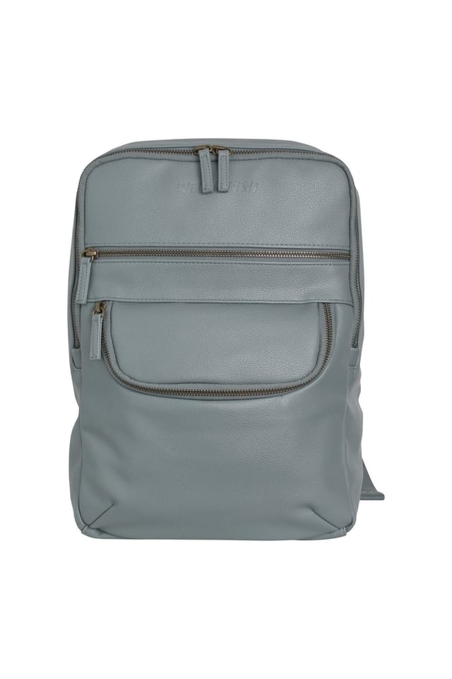Weird Fish Weird Fish Women's Apperly Faux Leather Backpack in Duck Egg Blue - 2
