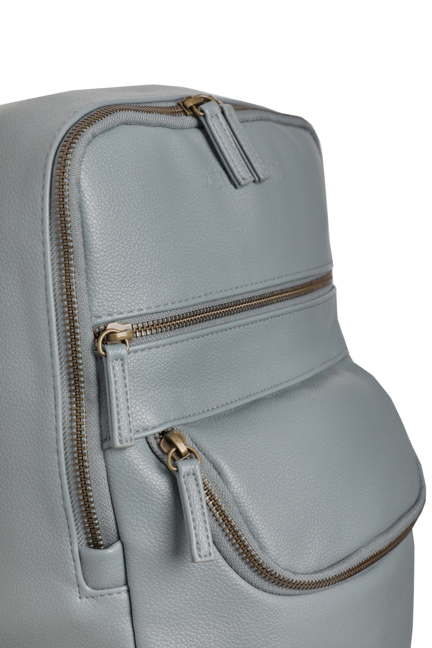 Weird Fish Weird Fish Women's Apperly Faux Leather Backpack in Duck Egg Blue - 4