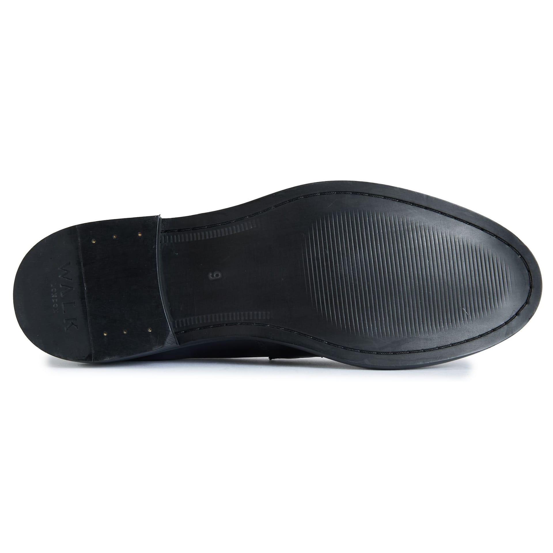WALK LONDON Walk London Men's Putney Shoes in Black - 4