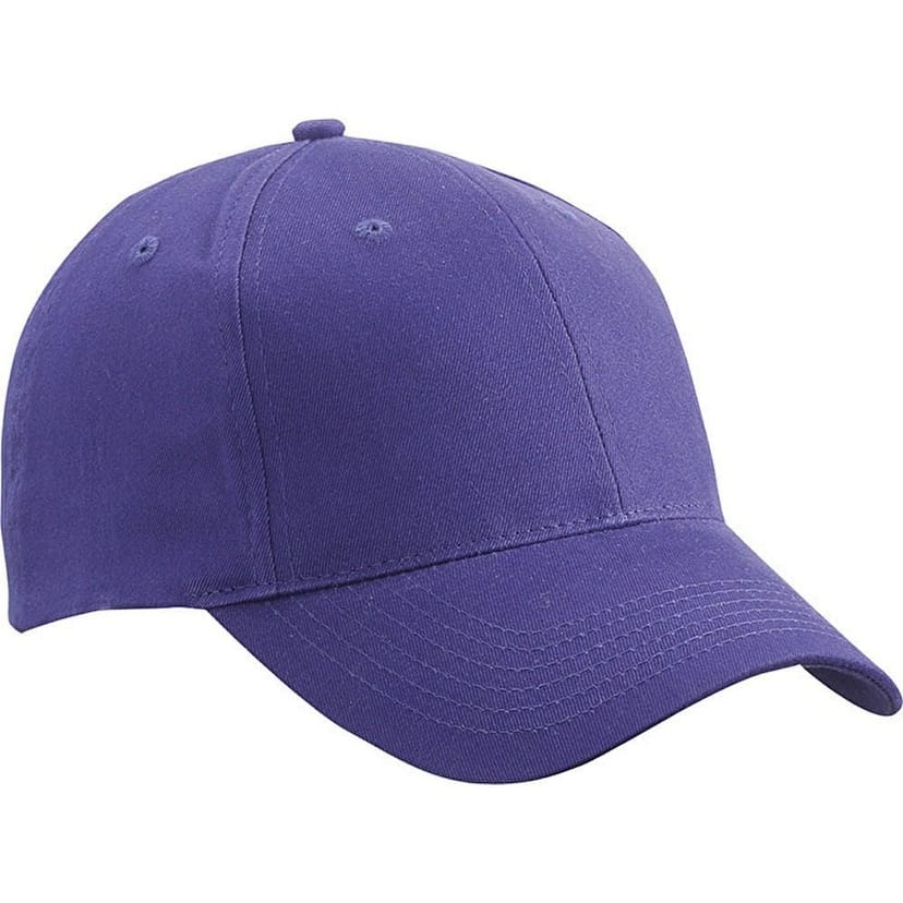 Myrtle Beach Myrtle Beach Men's 6 Panel Brushed Cotton Baseball Cap in Mauve - 1