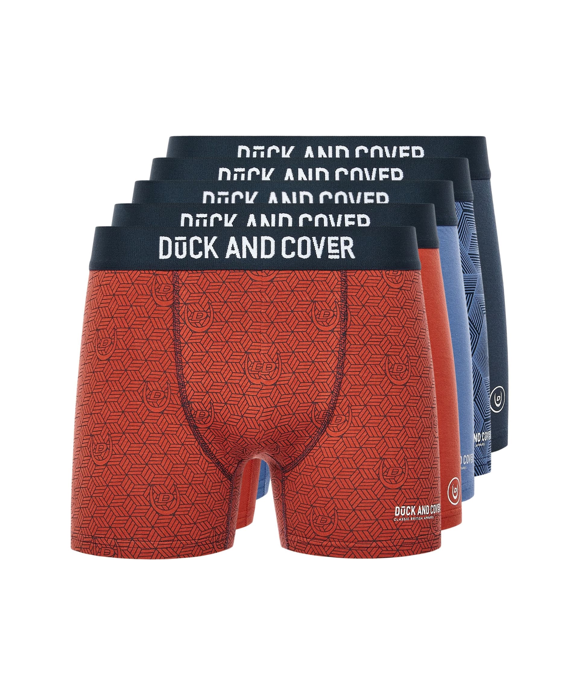 Duck&Cover Duck&Cover Men's Quenelly Boxers 5 Pack