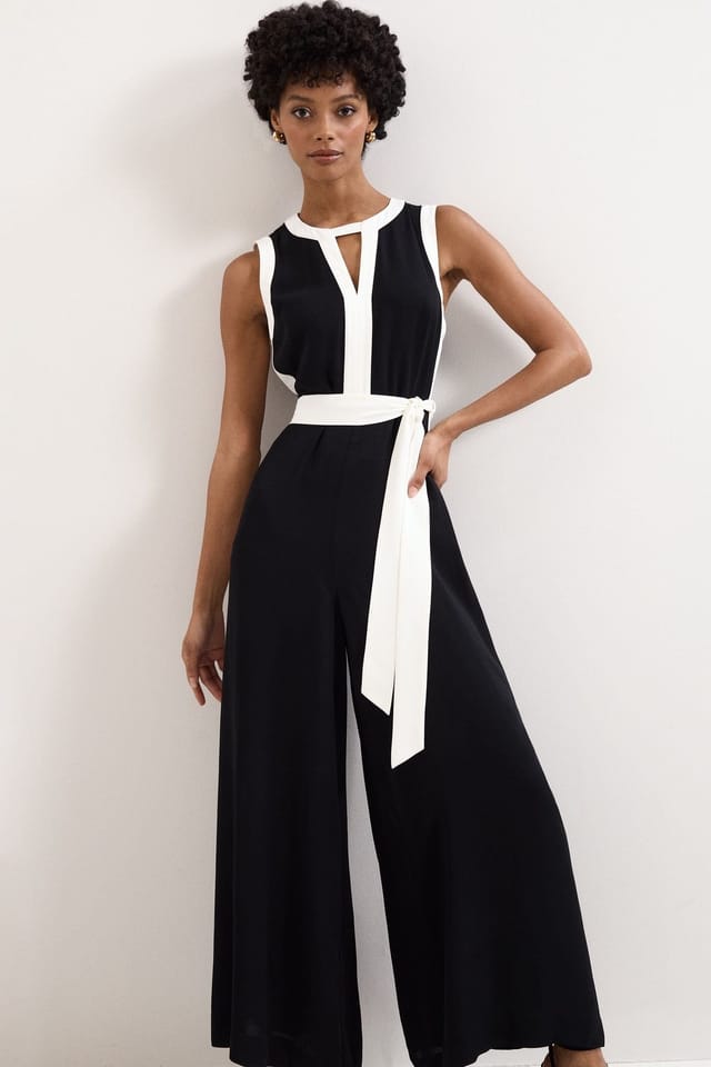 Phase Eight Phase Eight Women's Petite Elowen Sleeveless Jumpsuit in Black - 3