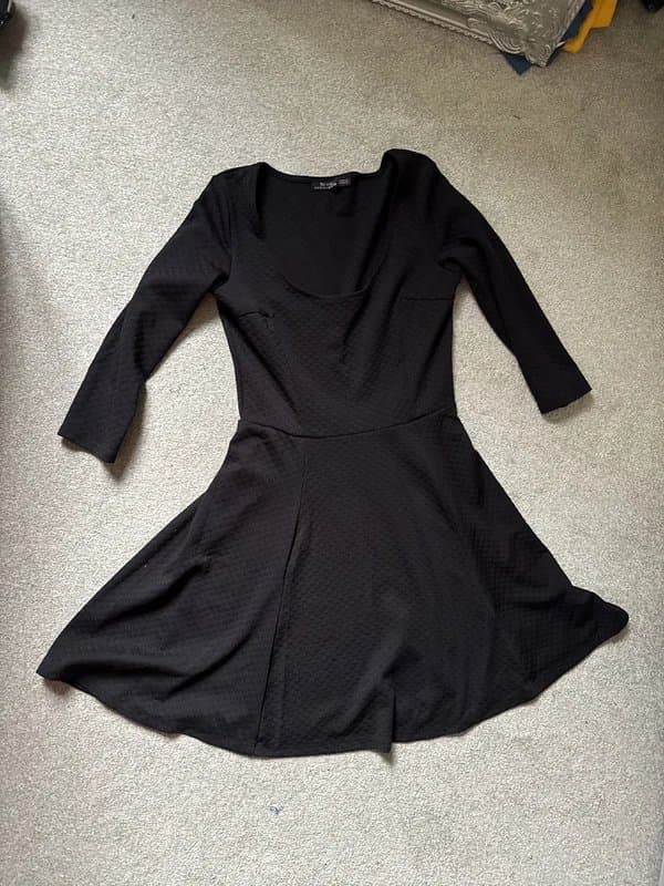 Bershka Party little black dress 3/4 sleeve