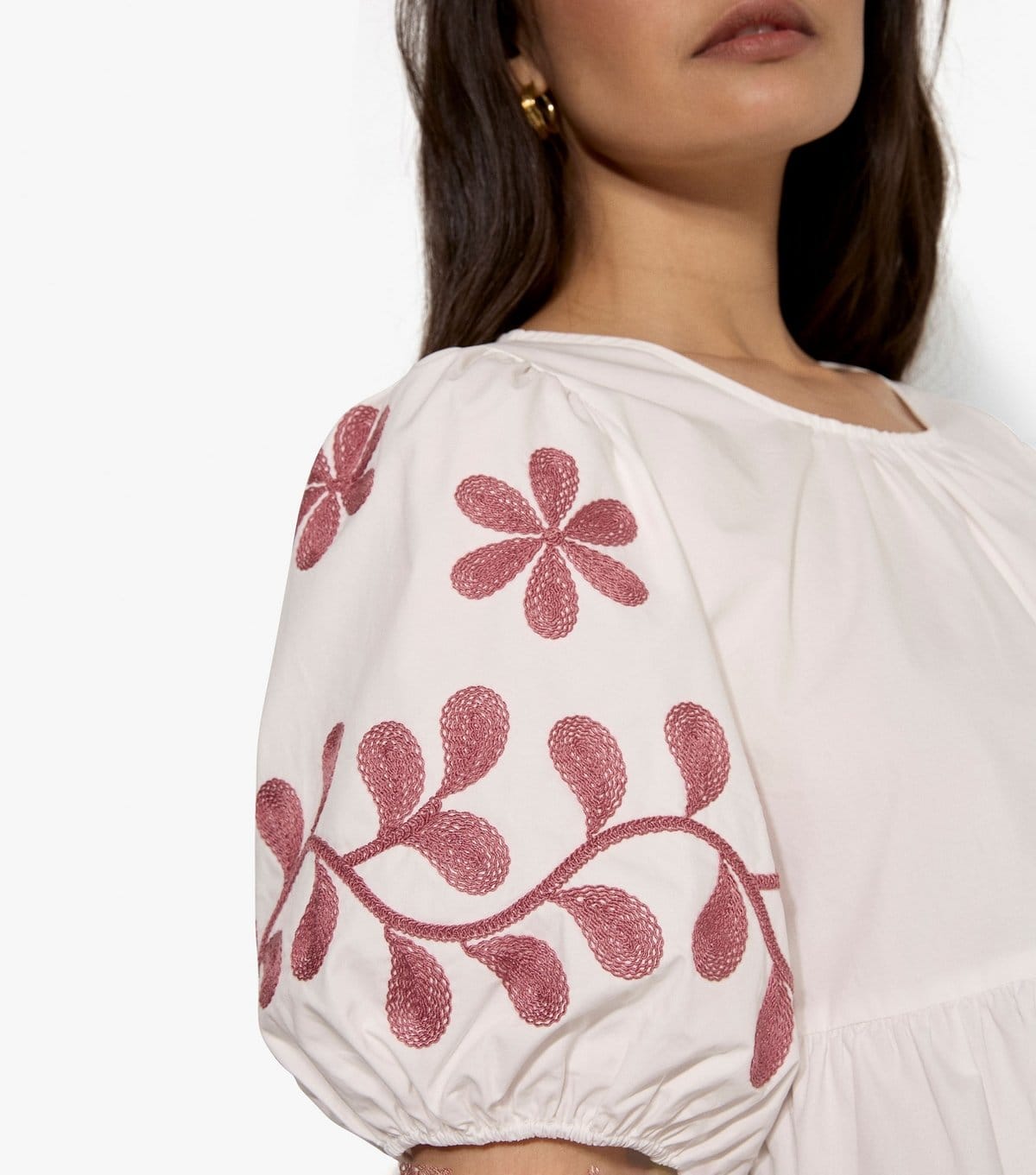 Apricot Women's White Floral Embroidery Peplum Top Apricot New Look - 4
