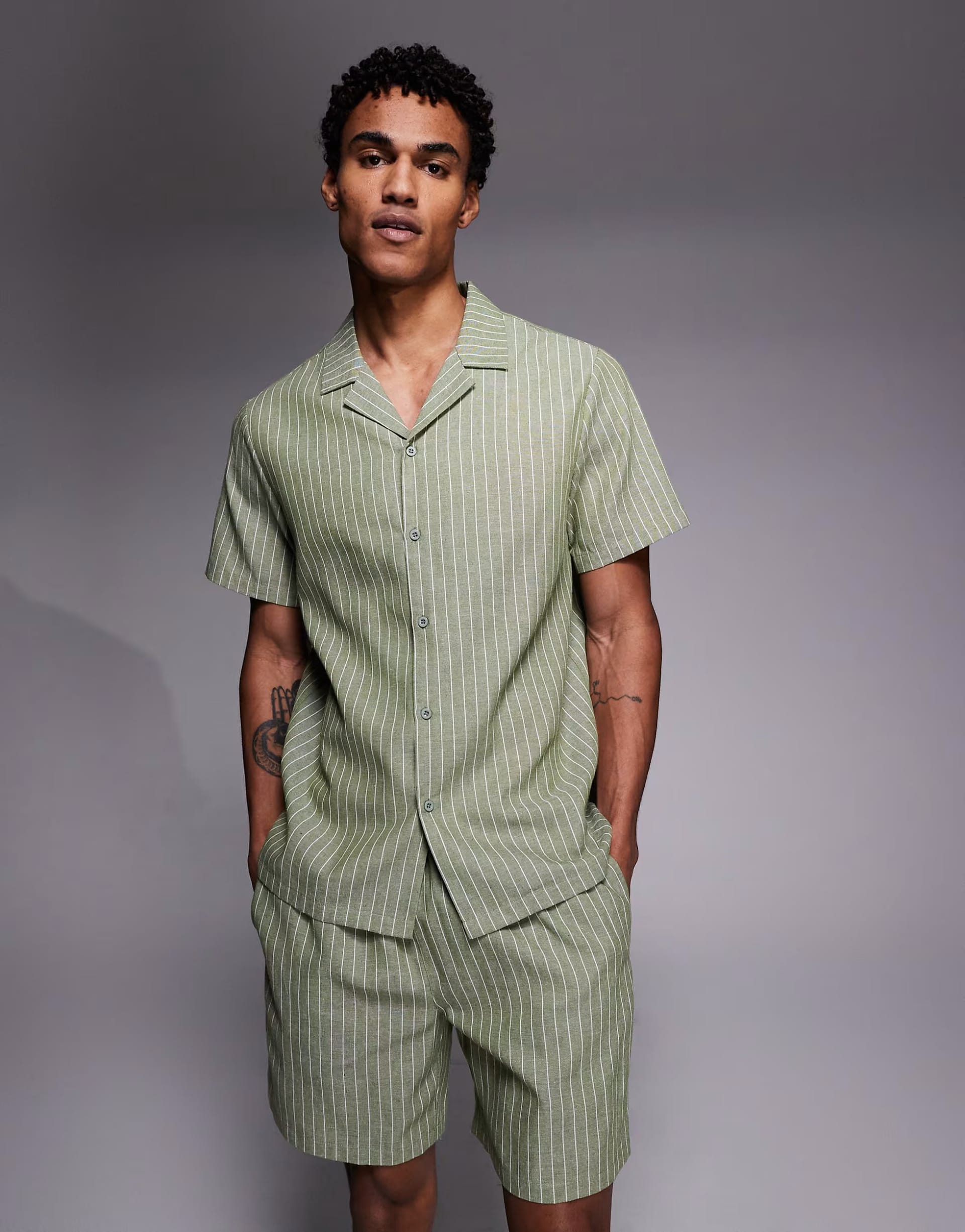 khaki stripe