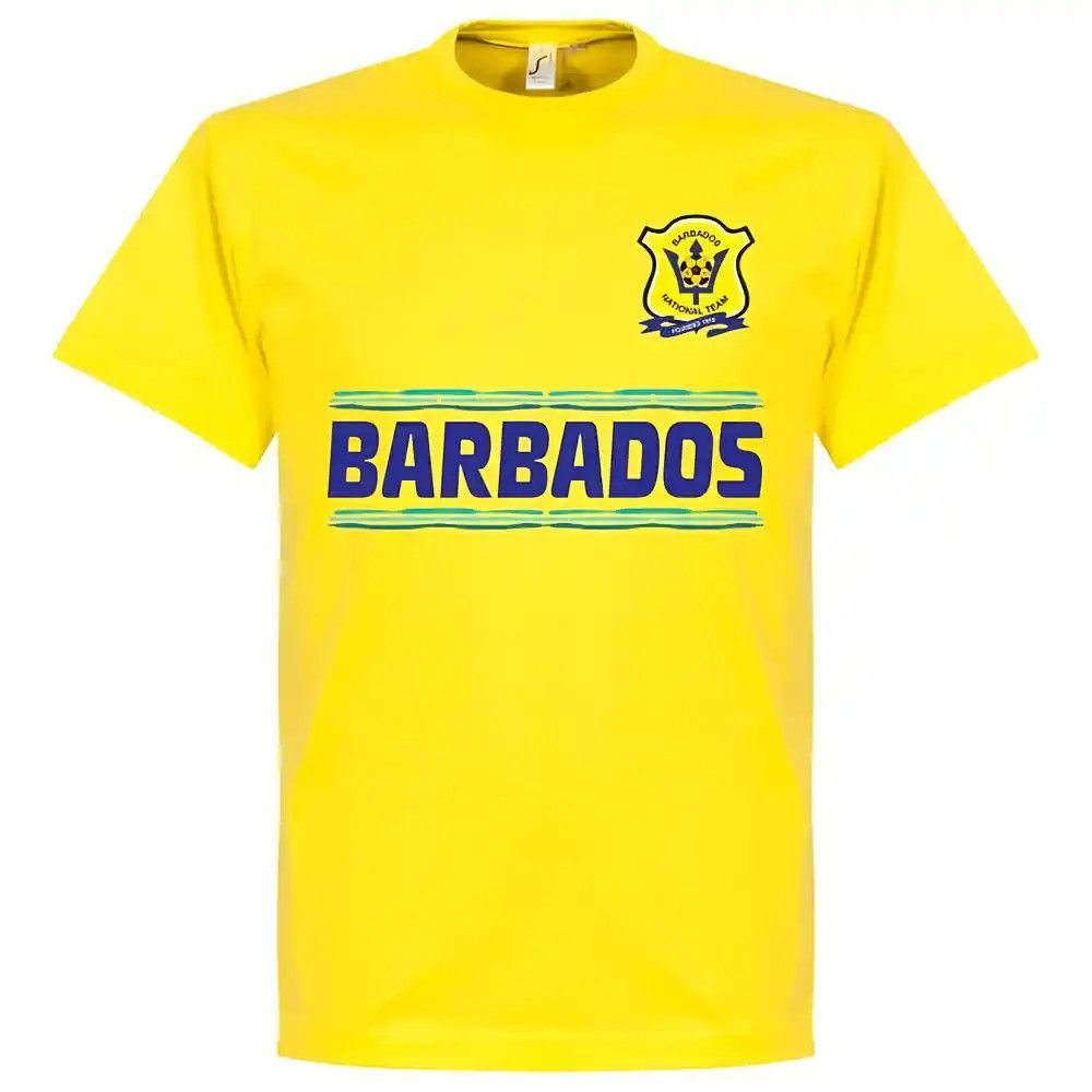 Barbados Barbados Men's Team T‑Shirt in Yellow - 2
