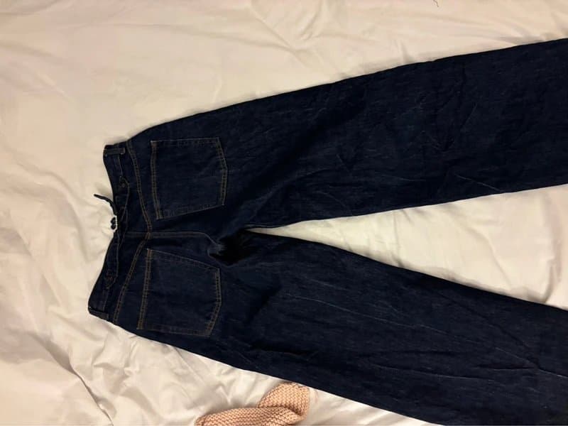 Topshop Topshop low waist indigo cinch waist jeans