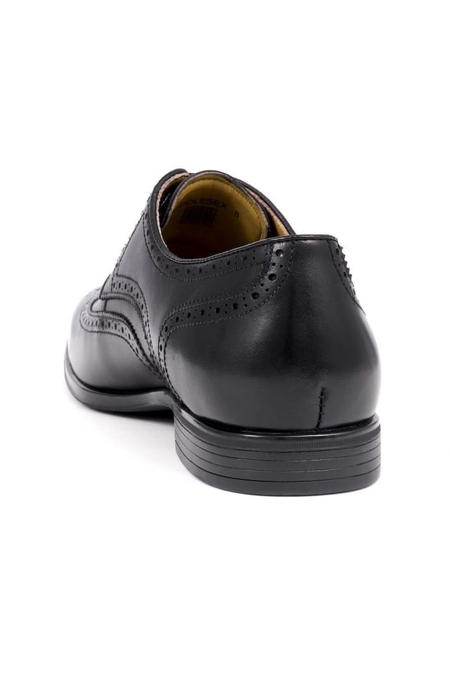 Jones Bootmaker Jones Bootmaker Men's Middlesex Brogue Shoes in Black - 3