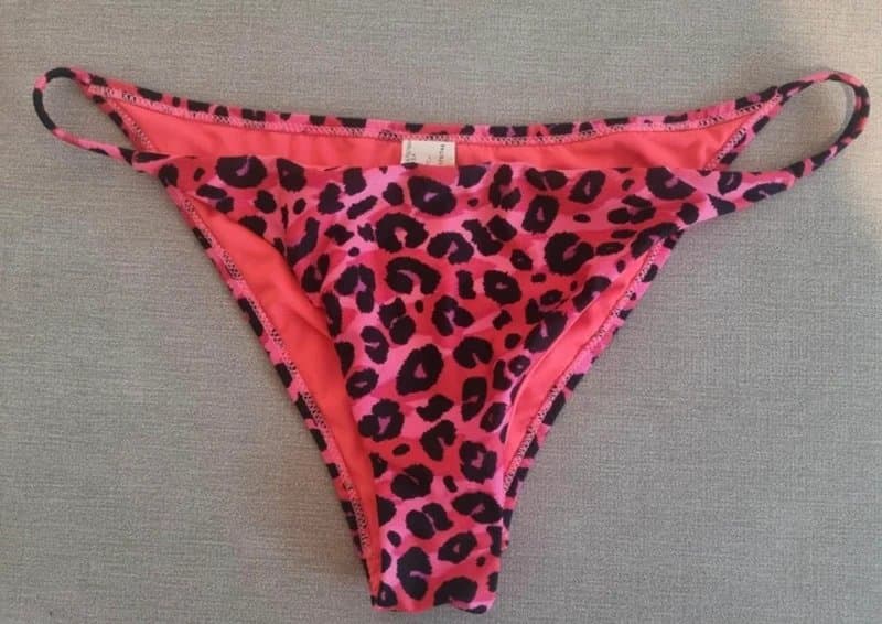 Bershka Pink leopard print  Bershka bikini bottoms