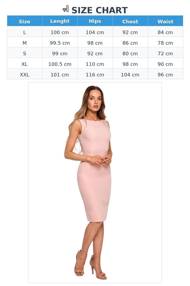 Love Lace Love Lace Women's Sophisticated Sleeveless Pencil Evening Dress in Pink - 3