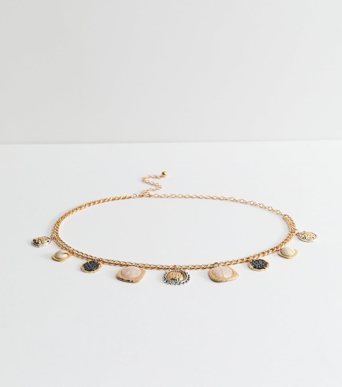 New Look Gold Medallion Chain Belt New Look