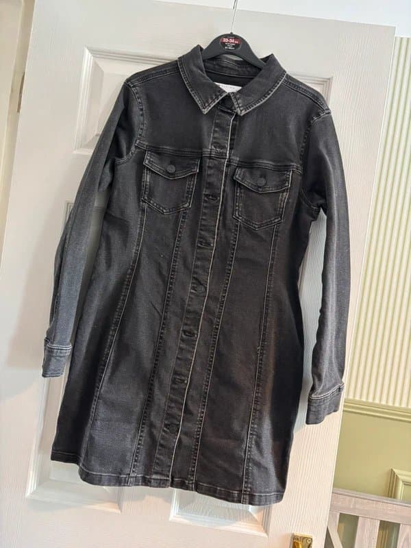 ASOS Design Black denim dress
