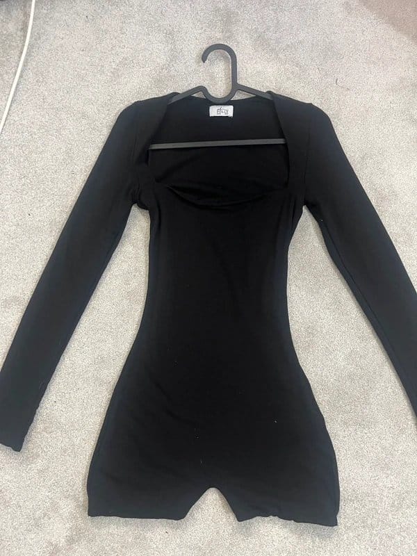 Oh Polly Black Stretchy Unitard