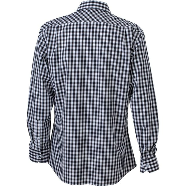 James and Nicholson James and Nicholson Men's Checked Shirt in Black - 2