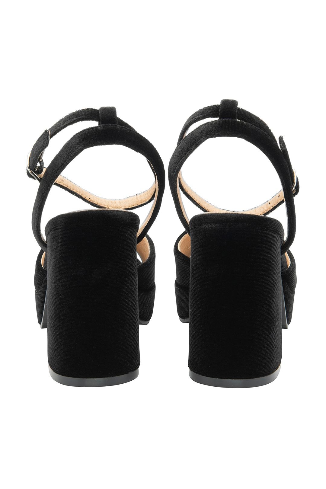 Ravel Ravel Women's 'Surina' Velvet Heeled Sandals in Black - 3