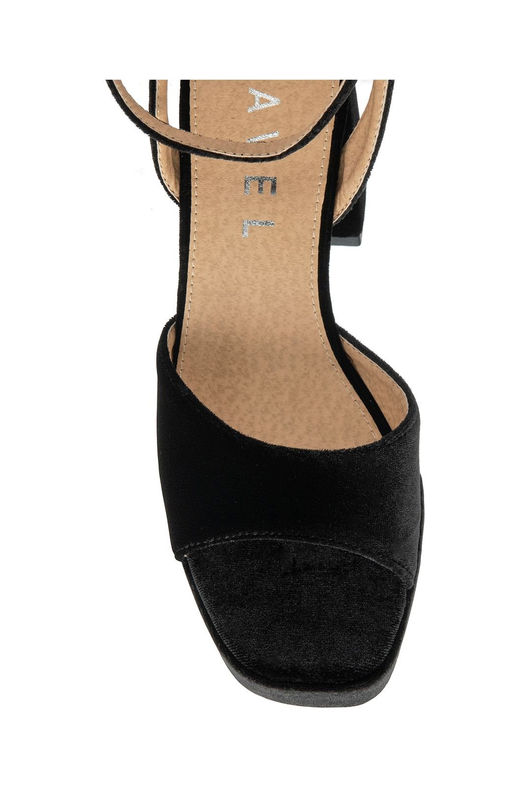 Ravel Ravel Women's 'Surina' Velvet Heeled Sandals in Black - 4