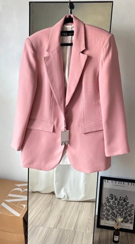 Zara Zara Pink Blazer Size L 12