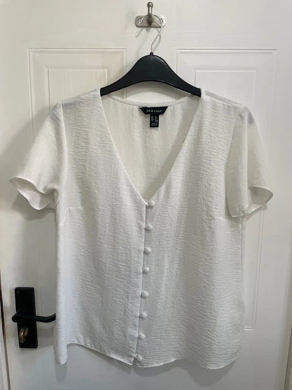 New Look New look button down chiffon top