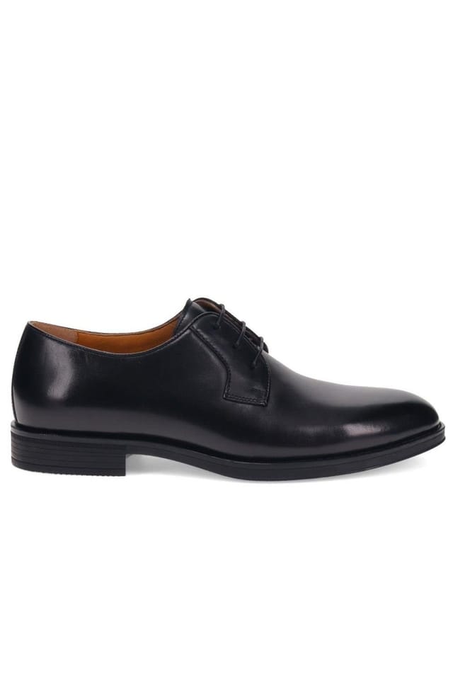Jones Bootmaker Jones Bootmaker Men's Manchester Wide Leather Lace-ups in Black - 2