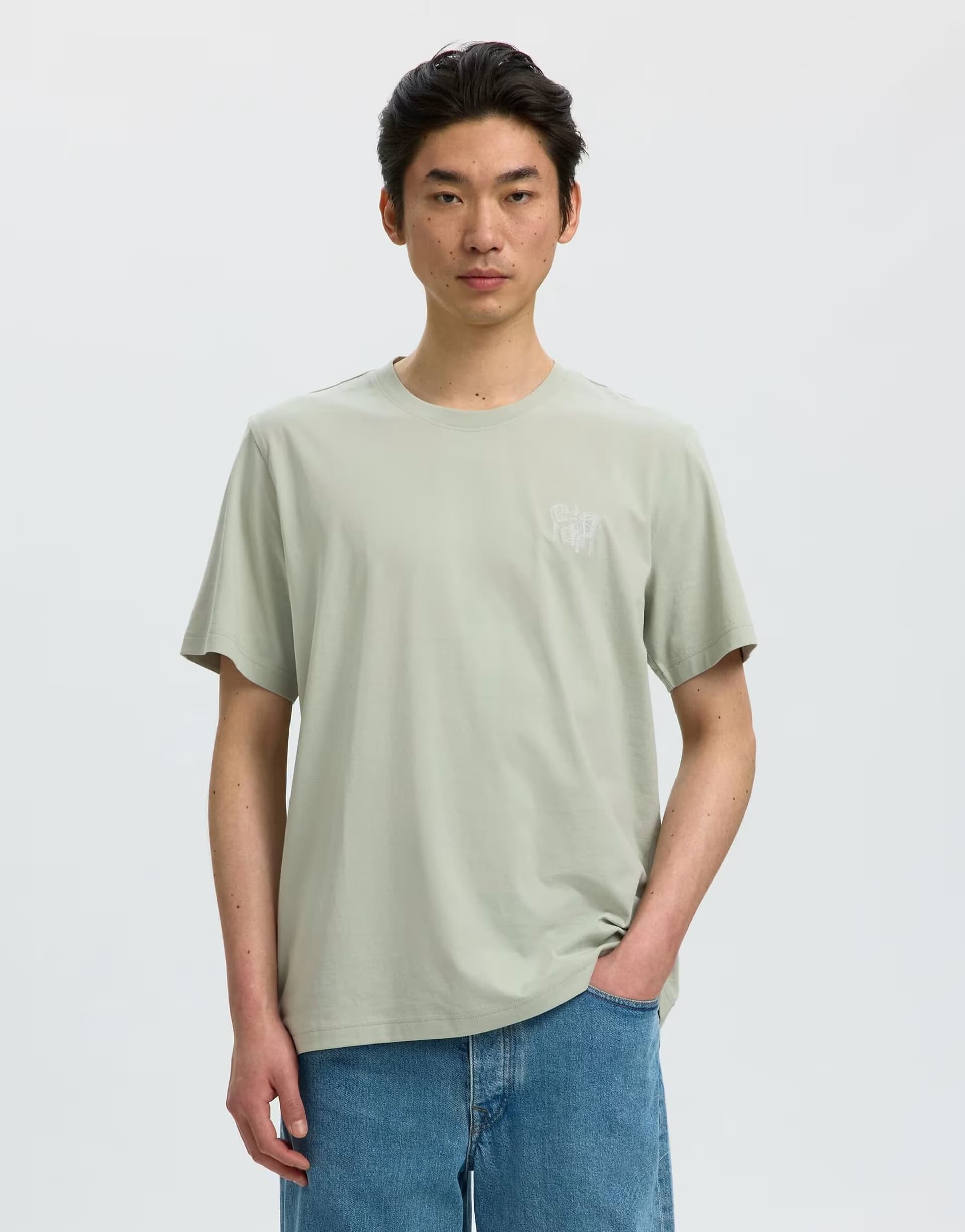 ASOS ASOS Aqua Gray T-shirt