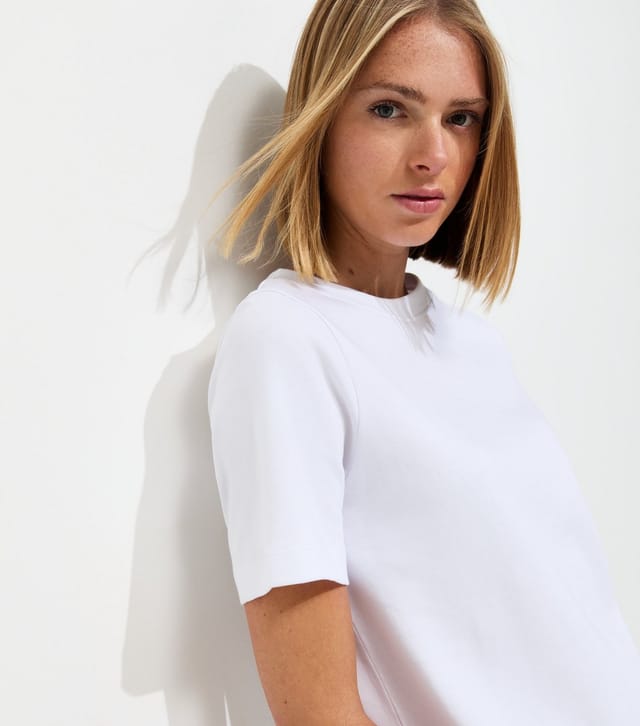 New Look Women's Premium White Heavyweight Cotton T-Shirt New Look - 2
