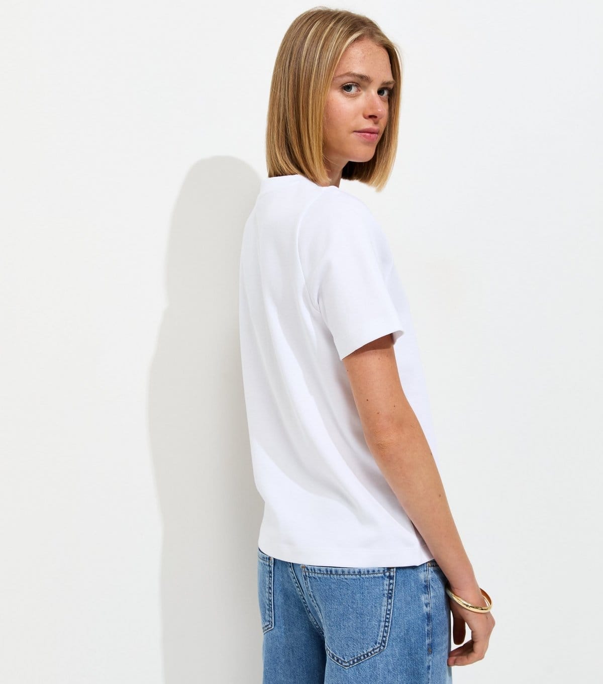 New Look Women's Premium White Heavyweight Cotton T-Shirt New Look - 4