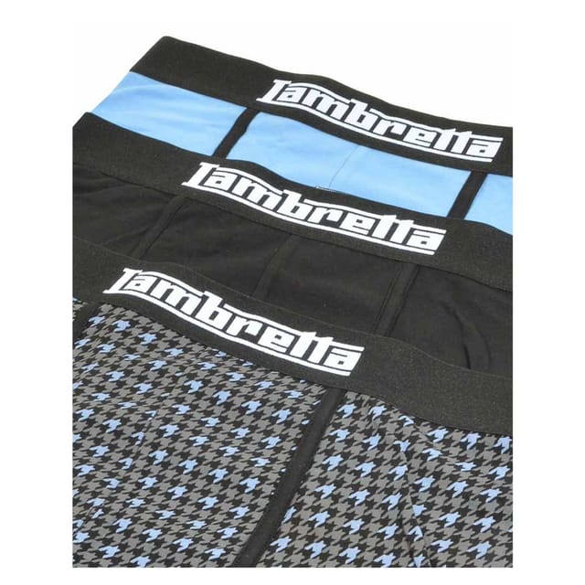 Lambretta Lambretta Men's Boxer Shorts (Pack of 3) in Black - 3