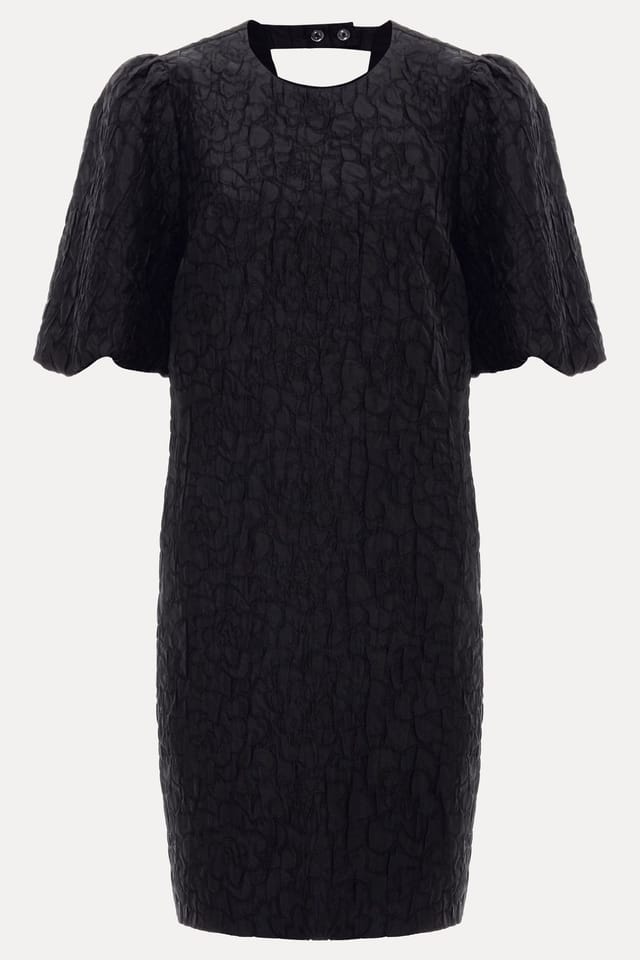 Phase Eight Phase Eight Women's Jacquard Round Neck Mini Dress in Black - 2