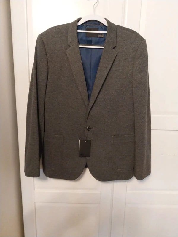 ASOS Men's Grey Lined Blazer Size 42S