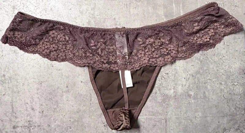 New Look New look brown lace & satin thong size 16 BMWT cd/tv Interest